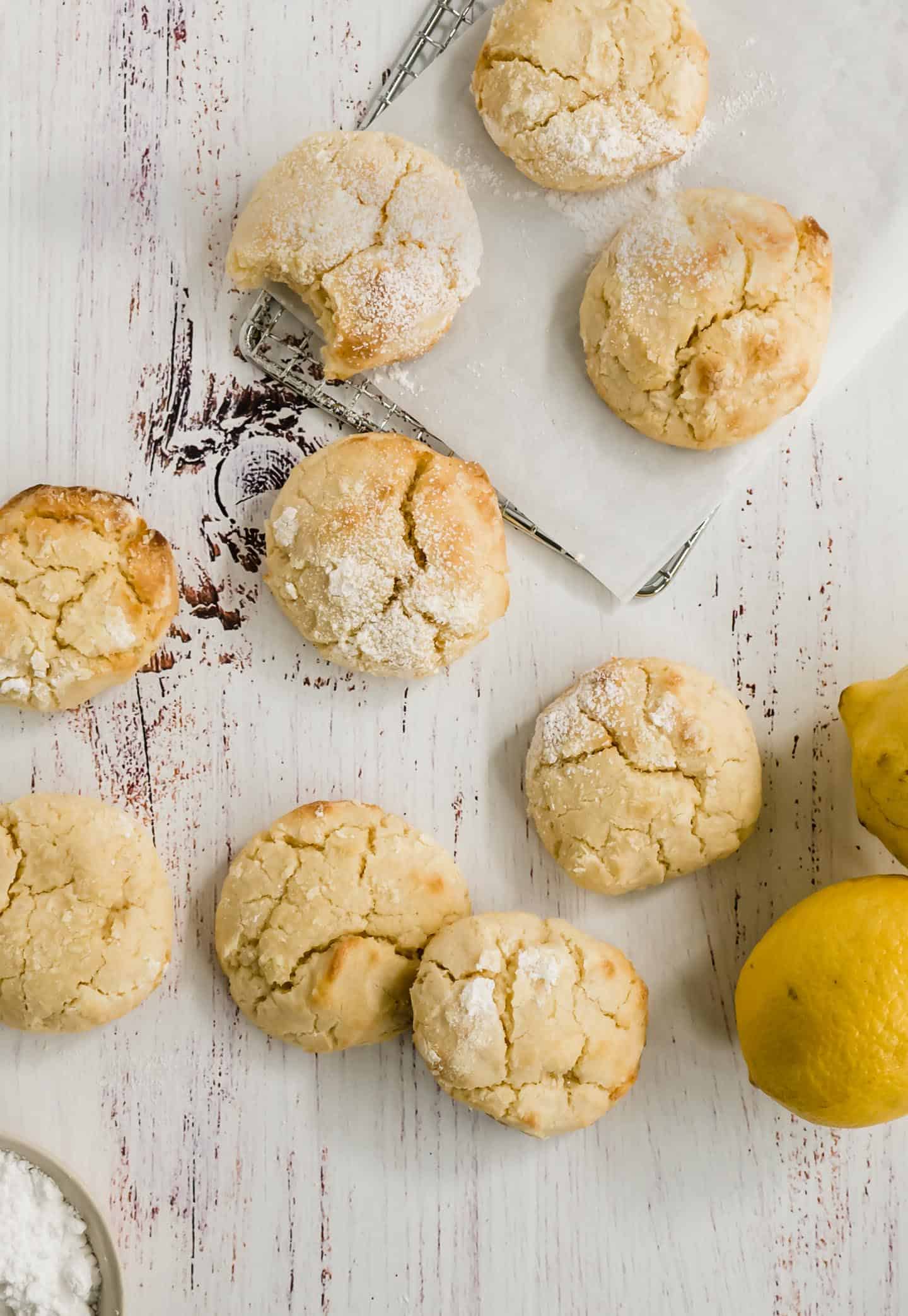 If you are into lemon, you'll love these made-from-scratch Lemon Crinkle Cookies. Chewy center and slightly crispy edges that melt in your mouth.