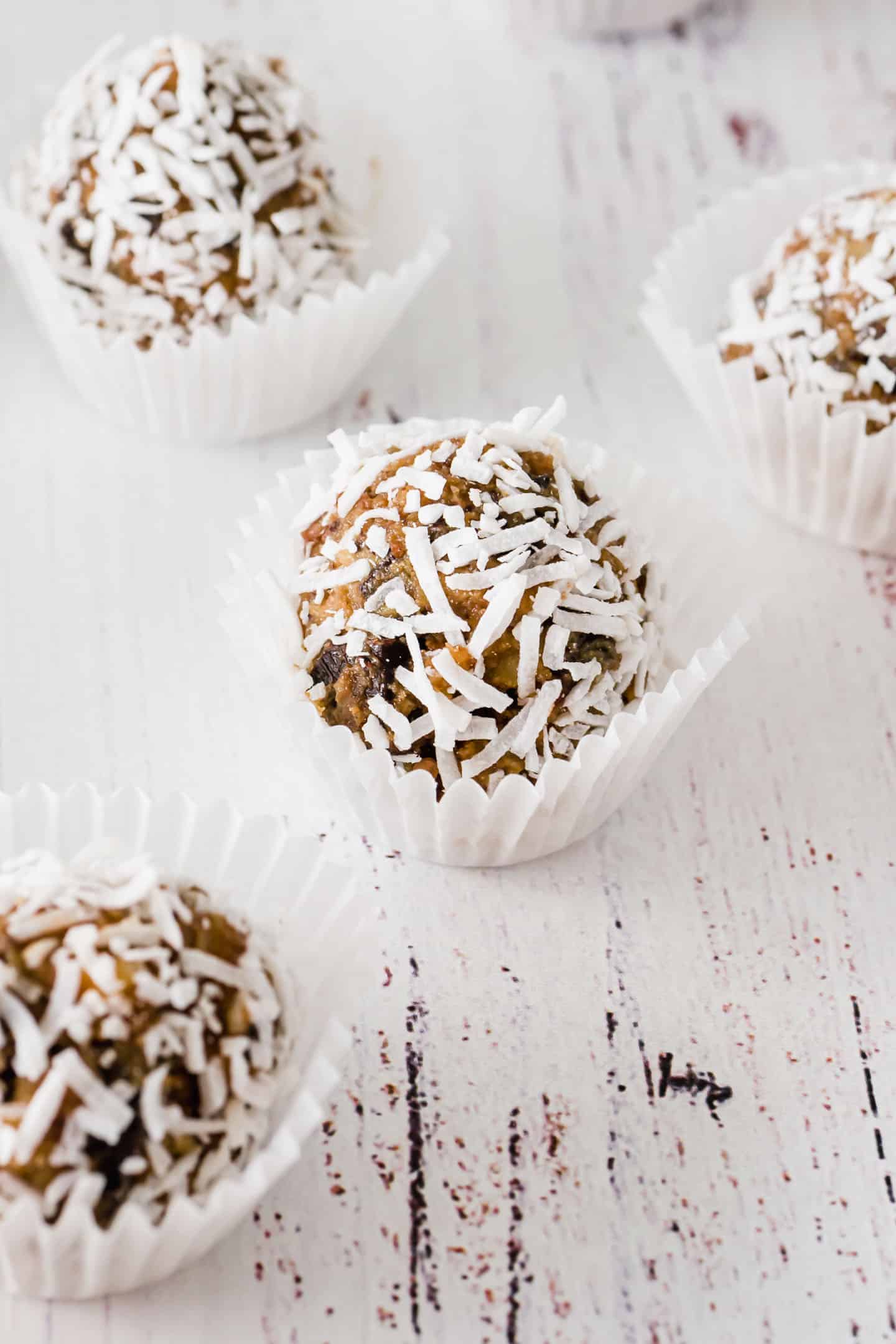 Boozy Truffles with Dulce de Leche, Chocolate. Walnuts and Coconut